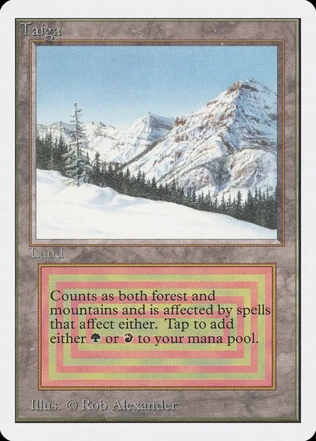 Taiga, Magic card 2ED 283 — Unlimited Edition set