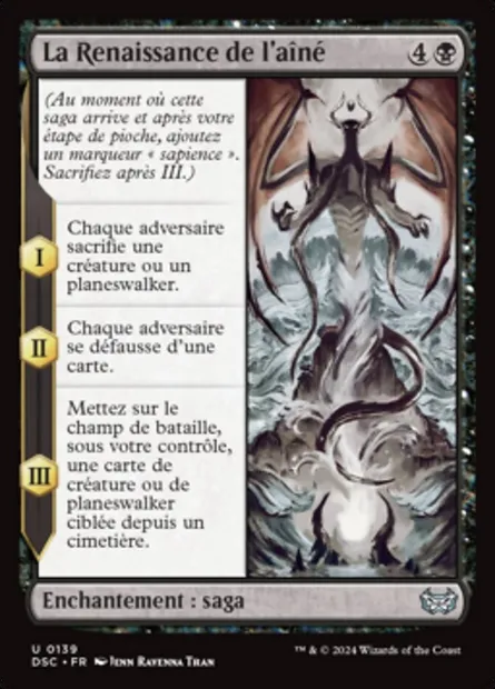La Renaissance de l'aîné, carte Magic DSC 139 — extension Duskmourn: House of Horror Commander