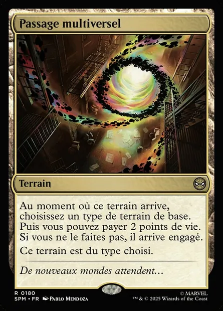 Passage multiversel, carte Magic SPM 180 — extension Marvel's Spider-Man