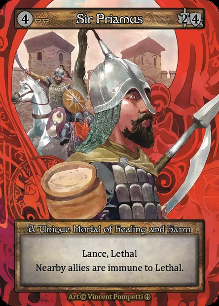 Sir Priamus, Sorcery card ATH 086 — Arthurian Legends set