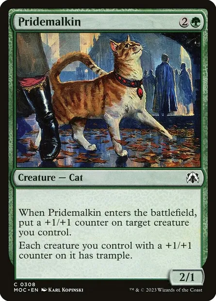 Pridemalkin, Magic card MOC 308 — March of the Machine Commander set