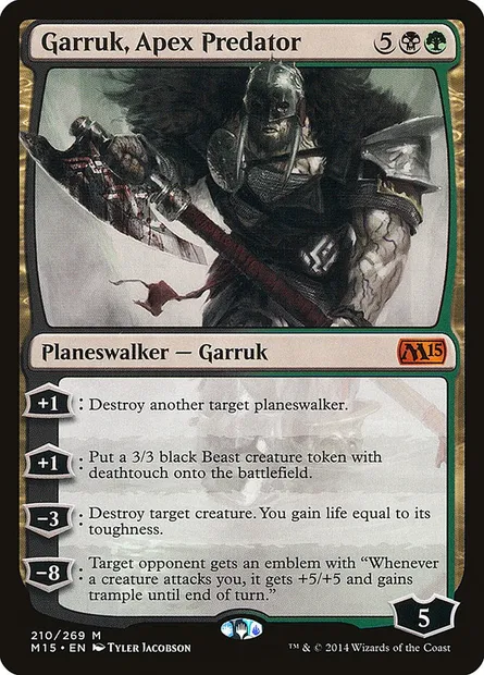 Garruk, Apex Predator, Magic card M15 210 — Magic 2015 set