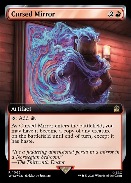 Cursed Mirror, Magic card WHO 1065 — Doctor Who set