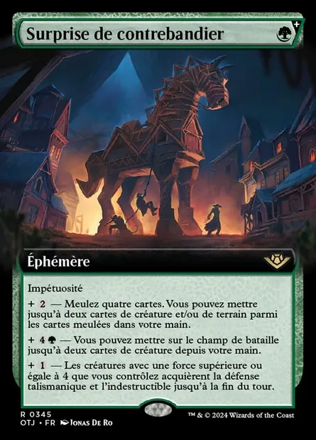 Surprise de contrebandier, carte Magic OTJ 345 — extension Outlaws of Thunder Junction