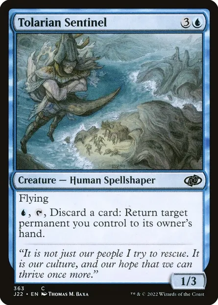 Tolarian Sentinel, Magic card J22 363 — Jumpstart 2022 set