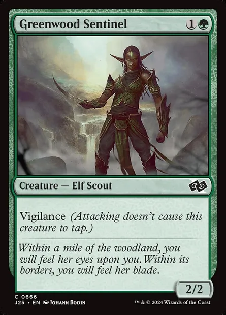 Greenwood Sentinel, Magic card J25 666 — Foundations Jumpstart set