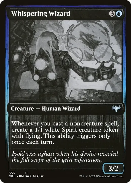 Whispering Wizard, Magic card DBL 355 — Innistrad: Double Feature set