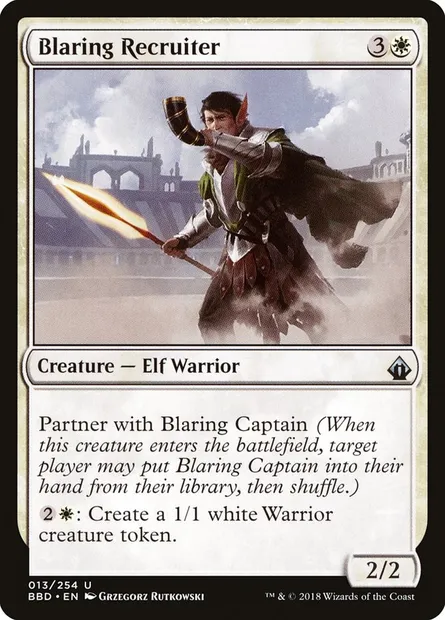 Blaring Recruiter, carte Magic BBD 13 — extension Battlebond