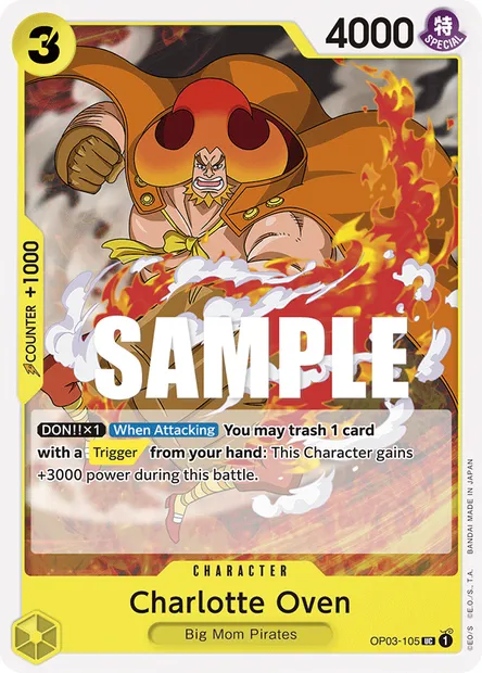 Charlotte Oven, carte One Piece OP03-105 — extension PILLARS OF STRENGTH