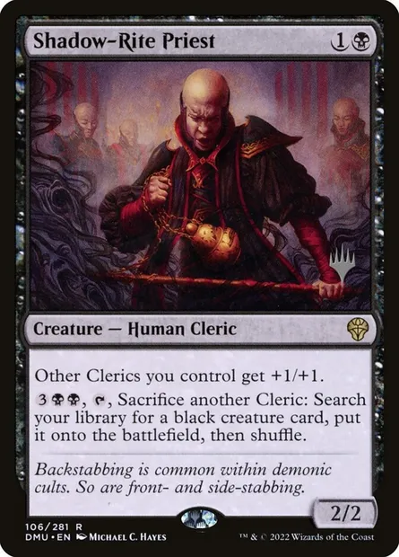 Shadow-Rite Priest, Magic card PDMU 106p — Dominaria United Promos set