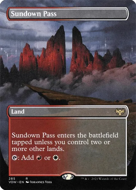 Sundown Pass, Magic card VOW 285 — Innistrad: Crimson Vow set