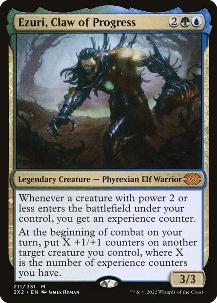 Ezuri, Claw of Progress, Magic card 2X2 211 — Double Masters 2022 set