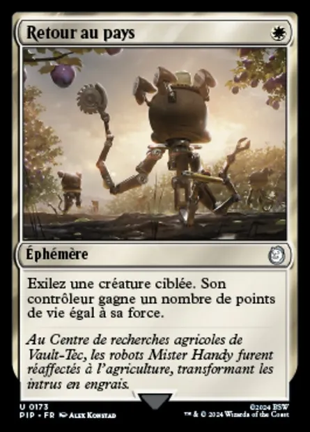 Retour au pays, carte Magic PIP 173 — extension Fallout