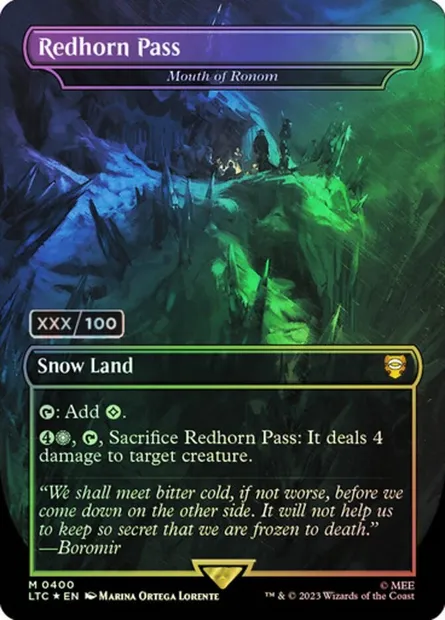 Gueule de Ronom, carte Magic LTC 400z — extension Tales of Middle-earth Commander
