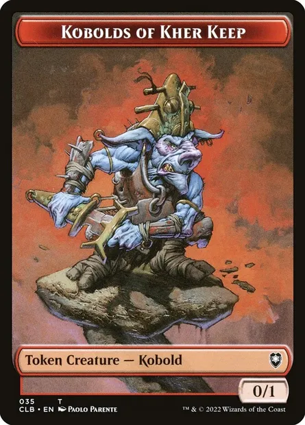 Kobolds of Kher Keep, Magic card TCLB 35 — Battle for Baldur's Gate Tokens set