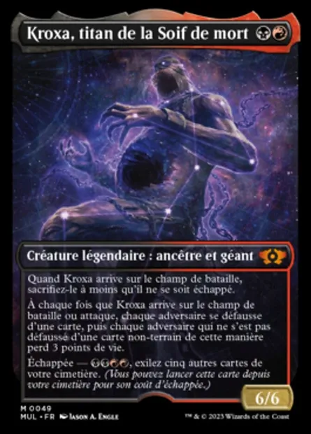 Kroxa, titan de la Soif de mort, carte Magic MUL 49 — extension Multiverse Legends