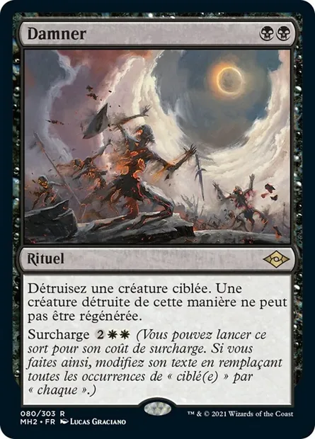 Damner, carte Magic MH2 80 — extension Horizons du Modern 2