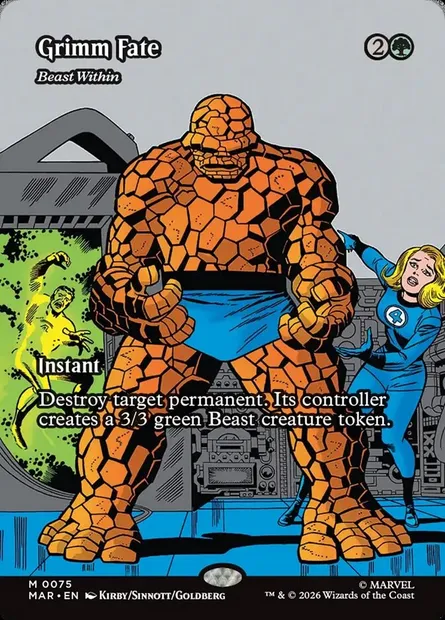 Beast Within, Magic card MAR 75 — Marvel Universe set