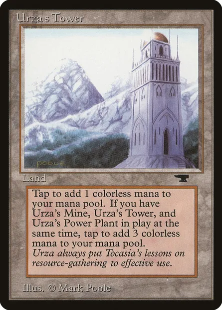 Urza's Tower, Magic card ATQ 85d — Antiquities set