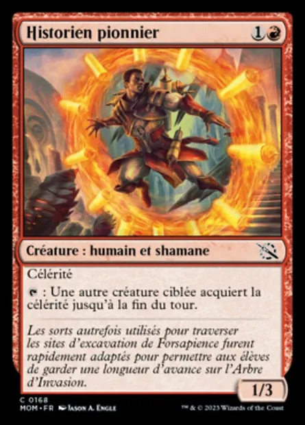 Historien pionnier, carte Magic MOM 168 — extension L'invasion des machines