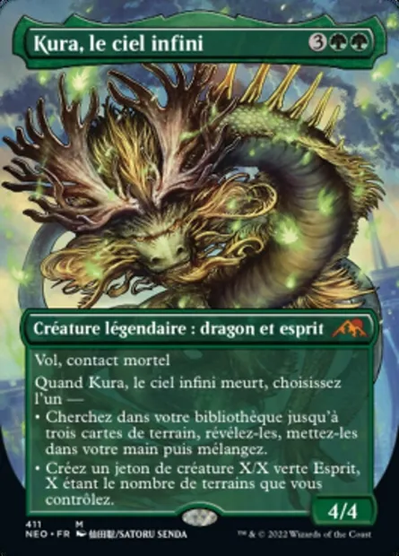 Kura, le ciel infini, carte Magic NEO 411 — extension Kamigawa: La Dynastie Néon