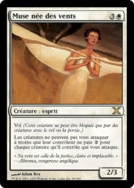 Muse née des vents, carte Magic 10E 60 — extension Dixième édition