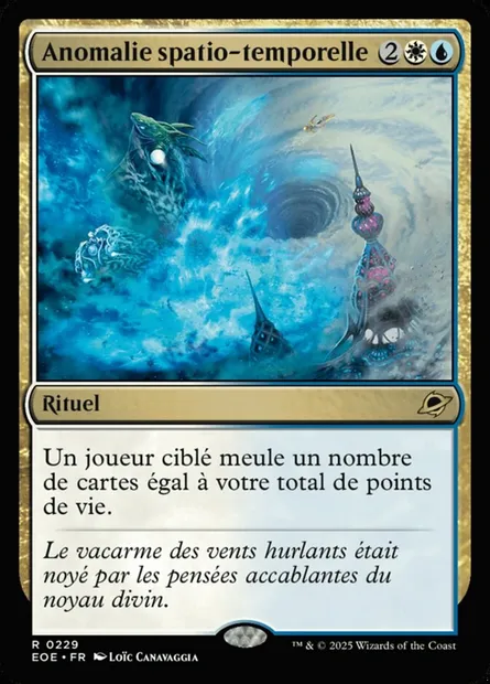 Anomalie spatio-temporelle, carte Magic EOE 229 — extension Edge of Eternities