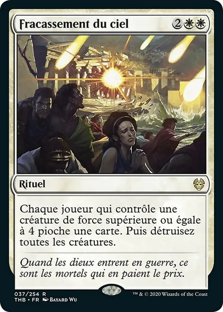 Fracassement du ciel, carte Magic THB 37 — extension Theros Beyond Death