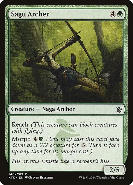 Sagu Archer, Magic card KTK 146 — Khans of Tarkir set