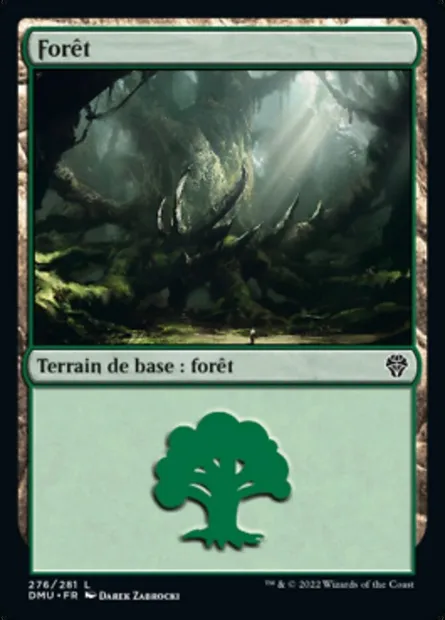 Forêt, carte Magic DMU 276 — extension Dominaria Uni