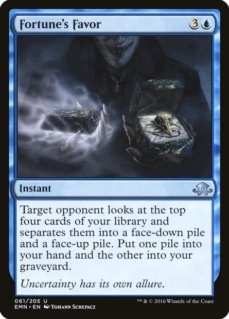 Fortune's Favor, Magic card EMN 61 — Eldritch Moon set