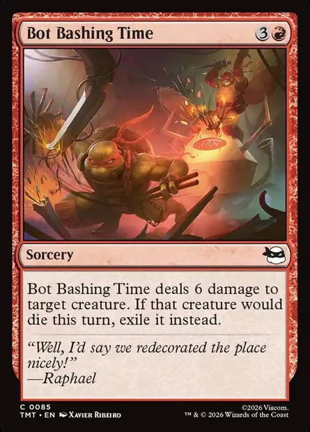 Bot Bashing Time, Magic card TMT 85 — Teenage Mutant Ninja Turtles set