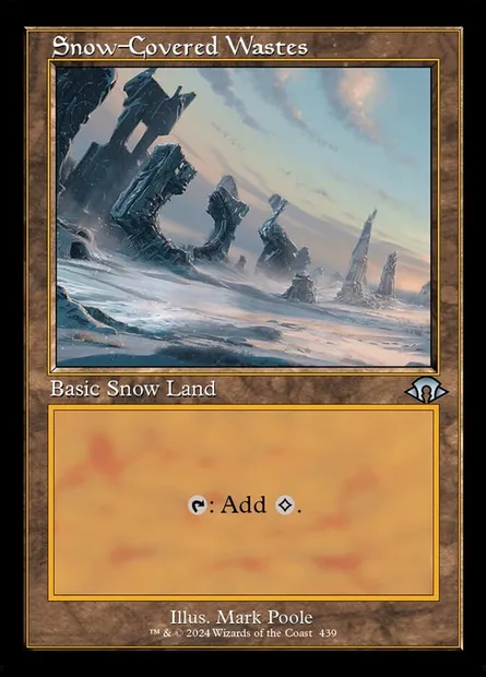 Snow-Covered Wastes, Magic card MH3 439 — Modern Horizons 3 set