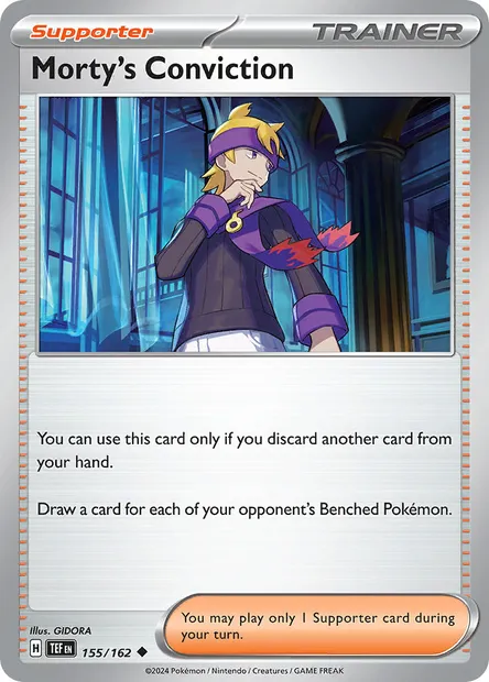 Morty's Conviction, Pokémon card TEF 155 — Temporal Forces set
