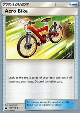 Acro Bike, Pokémon card WCD19 123-2 — World Championship Decks 2019 set