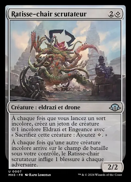 Ratisse-chair scrutateur, carte Magic MH3 7 — extension Modern Horizons 3