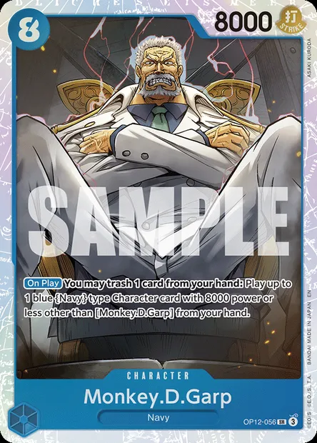 Monkey.D.Garp, One Piece card OP12-056 — LEGACY OF THE MASTER set