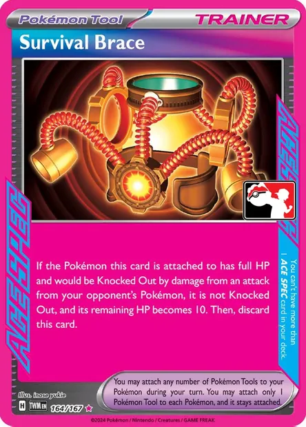 Survival Brace, Pokémon card PPS 164-4 — Play! Pokémon Prize Pack Series set
