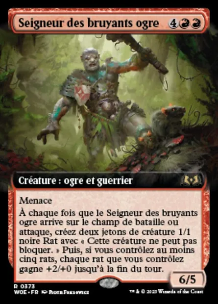 Seigneur des bruyants ogre, carte Magic WOE 373 — extension Wilds of Eldraine