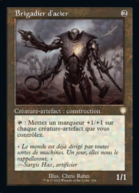 Brigadier d'acier, carte Magic BRC 164 — extension The Brothers' War Commander