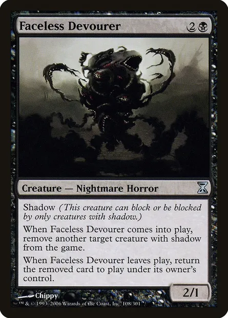 Faceless Devourer, Magic card TSP 108 — Time Spiral set