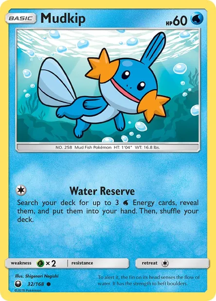 Mudkip, Pokémon card CES 32 — Celestial Storm set