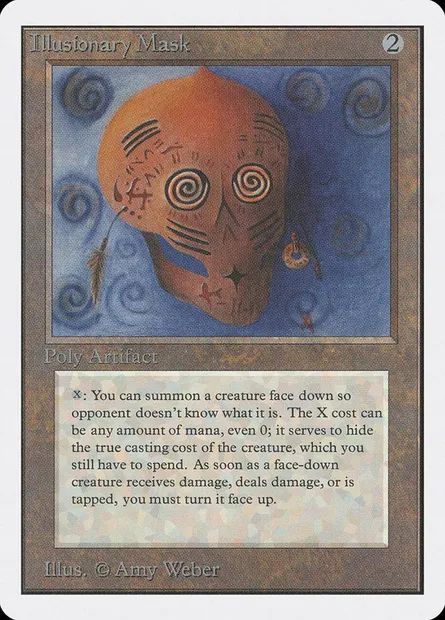 Illusionary Mask, carte Magic 2ED 250 — extension Unlimited Edition