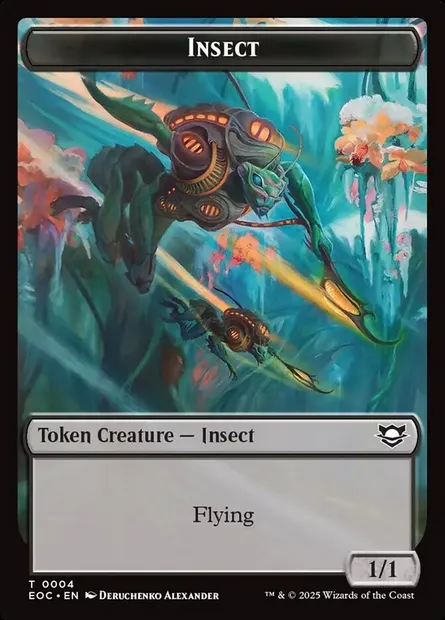 Insect, Magic card TEOC 4 — Edge of Eternities Commander Tokens set