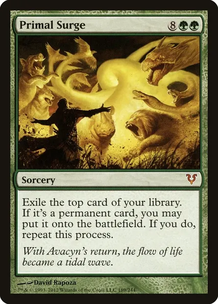 Primal Surge, Magic card AVR 189 — Avacyn Restored set