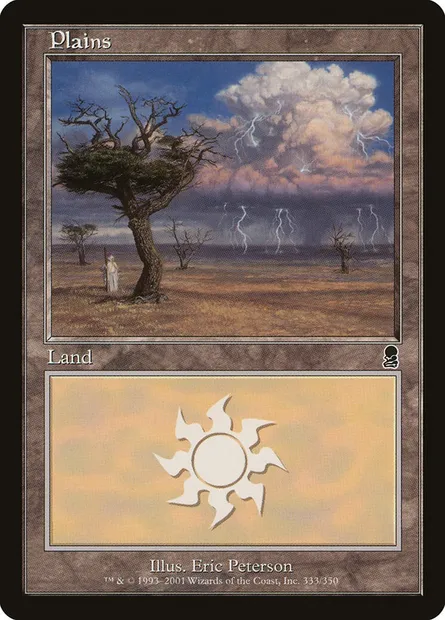 Plains, Magic card ODY 333 — Odyssey set