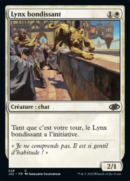 Lynx bondissant, carte Magic J22 228 — extension Jumpstart 2022