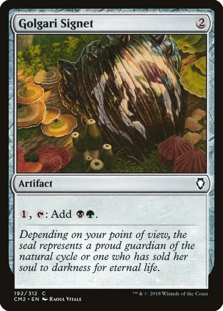 Golgari Signet, Magic card CM2 192 — Commander Anthology Volume II set