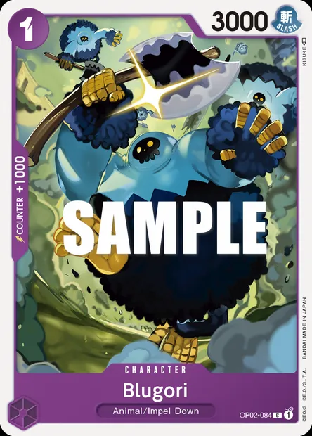 Blugori, One Piece card OP02-084 — PARAMOUNT WAR set