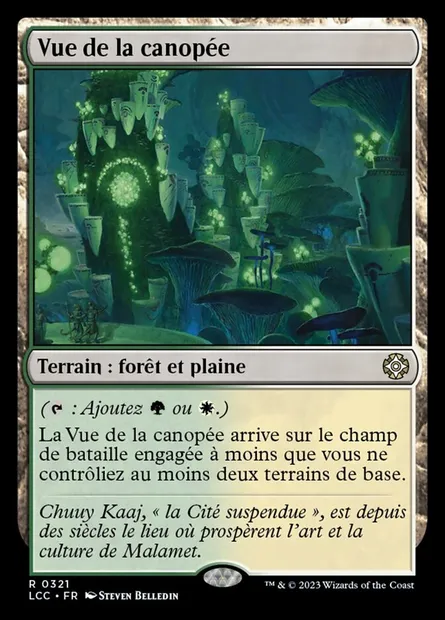 Vue de la canopée, carte Magic LCC 321 — extension The Lost Caverns of Ixalan Commander